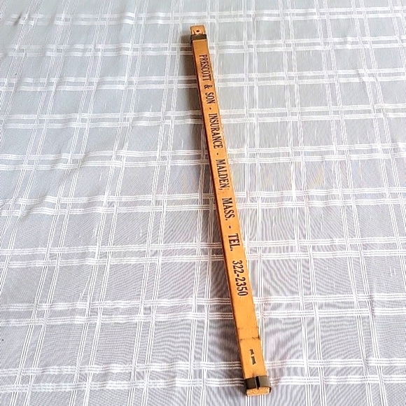 Vintage Sliding Wood Insurance Advertising Ruler - Picture 3 of 8